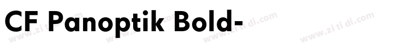 CF Panoptik Bold字体转换 CF Panoptik Bold字体转换